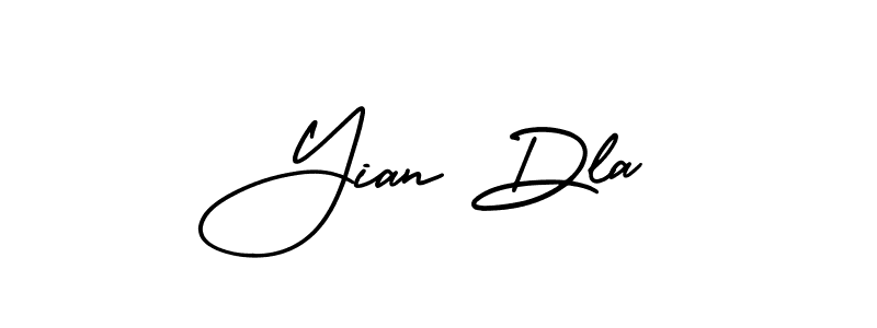 Make a short Yian Dla signature style. Manage your documents anywhere anytime using AmerikaSignatureDemo-Regular. Create and add eSignatures, submit forms, share and send files easily. Yian Dla signature style 3 images and pictures png