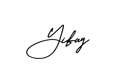 This is the best signature style for the Yifay name. Also you like these signature font (AmerikaSignatureDemo-Regular). Mix name signature. Yifay signature style 3 images and pictures png