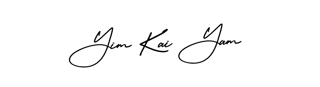 Design your own signature with our free online signature maker. With this signature software, you can create a handwritten (AmerikaSignatureDemo-Regular) signature for name Yim Kai Yam. Yim Kai Yam signature style 3 images and pictures png