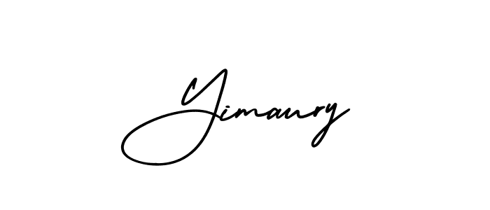 It looks lik you need a new signature style for name Yimaury. Design unique handwritten (AmerikaSignatureDemo-Regular) signature with our free signature maker in just a few clicks. Yimaury signature style 3 images and pictures png