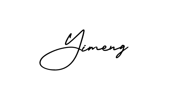 How to Draw Yimeng signature style? AmerikaSignatureDemo-Regular is a latest design signature styles for name Yimeng. Yimeng signature style 3 images and pictures png