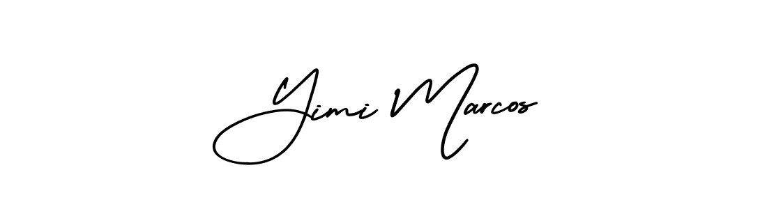 Also You can easily find your signature by using the search form. We will create Yimi Marcos name handwritten signature images for you free of cost using AmerikaSignatureDemo-Regular sign style. Yimi Marcos signature style 3 images and pictures png