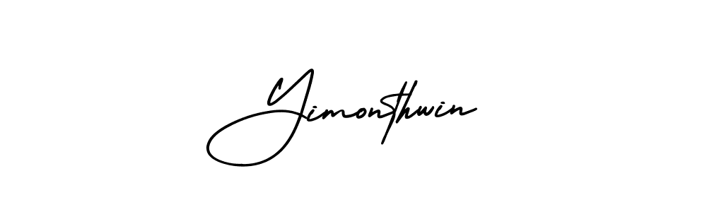 Best and Professional Signature Style for Yimonthwin. AmerikaSignatureDemo-Regular Best Signature Style Collection. Yimonthwin signature style 3 images and pictures png