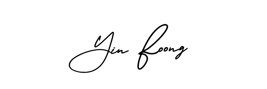 How to make Yin Foong signature? AmerikaSignatureDemo-Regular is a professional autograph style. Create handwritten signature for Yin Foong name. Yin Foong signature style 3 images and pictures png