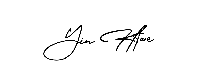 AmerikaSignatureDemo-Regular is a professional signature style that is perfect for those who want to add a touch of class to their signature. It is also a great choice for those who want to make their signature more unique. Get Yin Htwe name to fancy signature for free. Yin Htwe signature style 3 images and pictures png