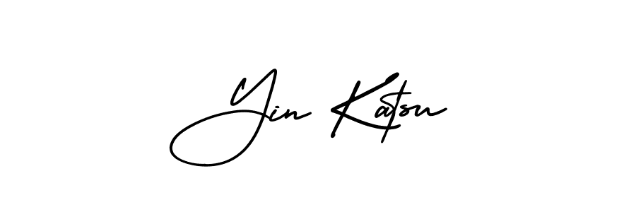 if you are searching for the best signature style for your name Yin Katsu. so please give up your signature search. here we have designed multiple signature styles  using AmerikaSignatureDemo-Regular. Yin Katsu signature style 3 images and pictures png