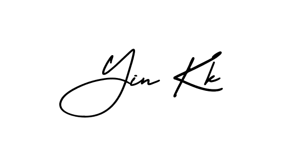 How to Draw Yin Kk signature style? AmerikaSignatureDemo-Regular is a latest design signature styles for name Yin Kk. Yin Kk signature style 3 images and pictures png