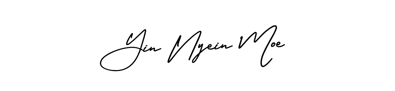 It looks lik you need a new signature style for name Yin Nyein Moe. Design unique handwritten (AmerikaSignatureDemo-Regular) signature with our free signature maker in just a few clicks. Yin Nyein Moe signature style 3 images and pictures png