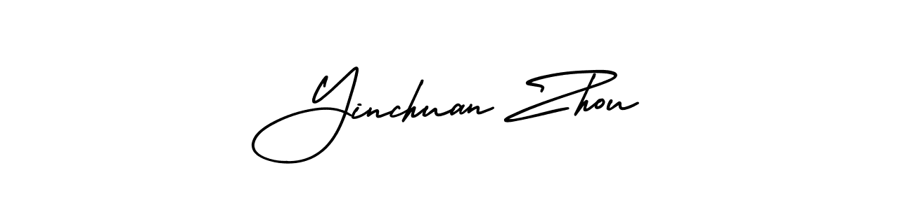 How to Draw Yinchuan Zhou signature style? AmerikaSignatureDemo-Regular is a latest design signature styles for name Yinchuan Zhou. Yinchuan Zhou signature style 3 images and pictures png