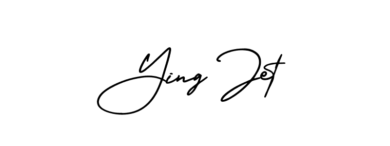 Ying Jet stylish signature style. Best Handwritten Sign (AmerikaSignatureDemo-Regular) for my name. Handwritten Signature Collection Ideas for my name Ying Jet. Ying Jet signature style 3 images and pictures png