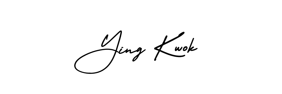 Similarly AmerikaSignatureDemo-Regular is the best handwritten signature design. Signature creator online .You can use it as an online autograph creator for name Ying Kwok. Ying Kwok signature style 3 images and pictures png