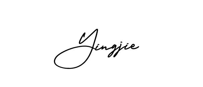 Create a beautiful signature design for name Yingjie. With this signature (AmerikaSignatureDemo-Regular) fonts, you can make a handwritten signature for free. Yingjie signature style 3 images and pictures png