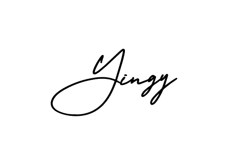 Yingy stylish signature style. Best Handwritten Sign (AmerikaSignatureDemo-Regular) for my name. Handwritten Signature Collection Ideas for my name Yingy. Yingy signature style 3 images and pictures png