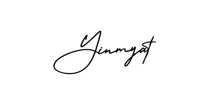 Make a beautiful signature design for name Yinmyat. With this signature (AmerikaSignatureDemo-Regular) style, you can create a handwritten signature for free. Yinmyat signature style 3 images and pictures png