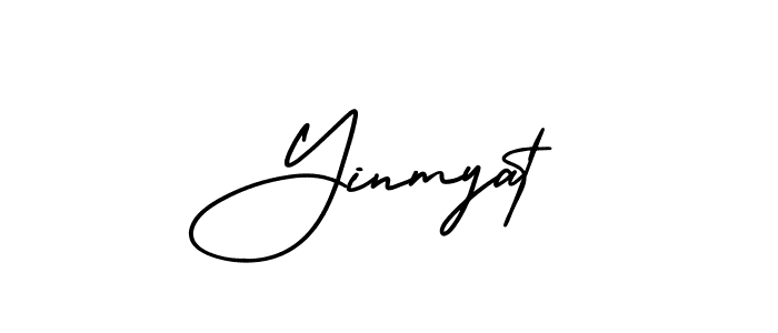 Design your own signature with our free online signature maker. With this signature software, you can create a handwritten (AmerikaSignatureDemo-Regular) signature for name Yinmyat. Yinmyat signature style 3 images and pictures png