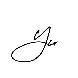 Create a beautiful signature design for name Yir. With this signature (AmerikaSignatureDemo-Regular) fonts, you can make a handwritten signature for free. Yir signature style 3 images and pictures png