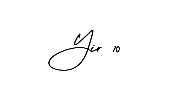 How to Draw Yir 10 signature style? AmerikaSignatureDemo-Regular is a latest design signature styles for name Yir 10. Yir 10 signature style 3 images and pictures png