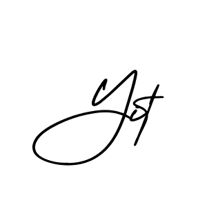 if you are searching for the best signature style for your name Yit. so please give up your signature search. here we have designed multiple signature styles  using AmerikaSignatureDemo-Regular. Yit signature style 3 images and pictures png