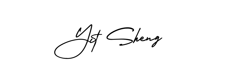 Make a beautiful signature design for name Yit Sheng. With this signature (AmerikaSignatureDemo-Regular) style, you can create a handwritten signature for free. Yit Sheng signature style 3 images and pictures png