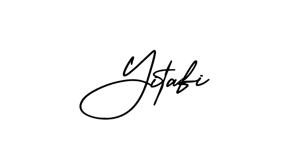 Yitafi stylish signature style. Best Handwritten Sign (AmerikaSignatureDemo-Regular) for my name. Handwritten Signature Collection Ideas for my name Yitafi. Yitafi signature style 3 images and pictures png