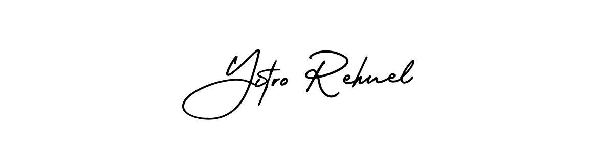 Similarly AmerikaSignatureDemo-Regular is the best handwritten signature design. Signature creator online .You can use it as an online autograph creator for name Yitro Rehuel. Yitro Rehuel signature style 3 images and pictures png