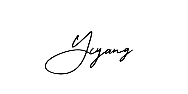 Design your own signature with our free online signature maker. With this signature software, you can create a handwritten (AmerikaSignatureDemo-Regular) signature for name Yiyang. Yiyang signature style 3 images and pictures png