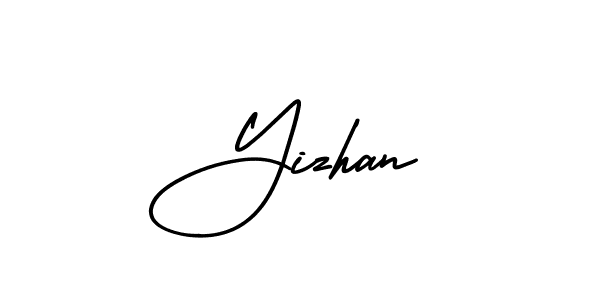 Also we have Yizhan name is the best signature style. Create professional handwritten signature collection using AmerikaSignatureDemo-Regular autograph style. Yizhan signature style 3 images and pictures png