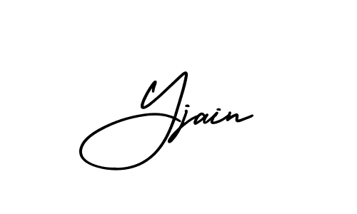 Yjain stylish signature style. Best Handwritten Sign (AmerikaSignatureDemo-Regular) for my name. Handwritten Signature Collection Ideas for my name Yjain. Yjain signature style 3 images and pictures png