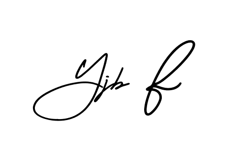 You can use this online signature creator to create a handwritten signature for the name Yjb F. This is the best online autograph maker. Yjb F signature style 3 images and pictures png