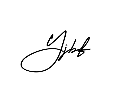 How to make Yjbf signature? AmerikaSignatureDemo-Regular is a professional autograph style. Create handwritten signature for Yjbf name. Yjbf signature style 3 images and pictures png