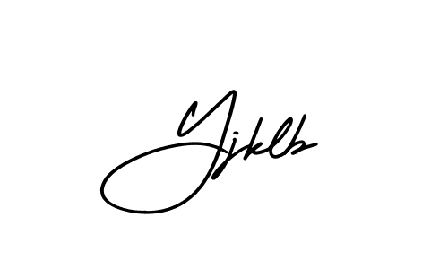 Yjklb stylish signature style. Best Handwritten Sign (AmerikaSignatureDemo-Regular) for my name. Handwritten Signature Collection Ideas for my name Yjklb. Yjklb signature style 3 images and pictures png