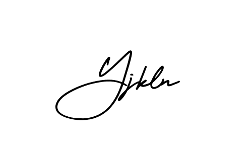 Also we have Yjkln name is the best signature style. Create professional handwritten signature collection using AmerikaSignatureDemo-Regular autograph style. Yjkln signature style 3 images and pictures png