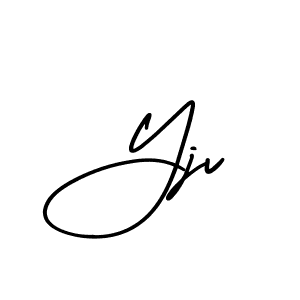 Best and Professional Signature Style for Yjv. AmerikaSignatureDemo-Regular Best Signature Style Collection. Yjv signature style 3 images and pictures png