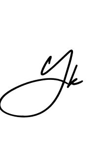 Also we have Yk name is the best signature style. Create professional handwritten signature collection using AmerikaSignatureDemo-Regular autograph style. Yk signature style 3 images and pictures png