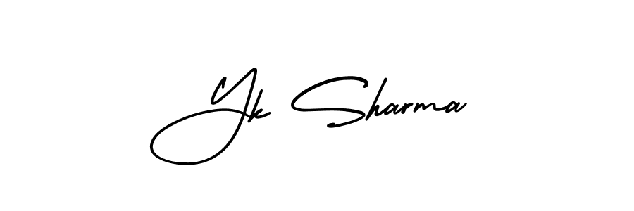 Best and Professional Signature Style for Yk Sharma. AmerikaSignatureDemo-Regular Best Signature Style Collection. Yk Sharma signature style 3 images and pictures png