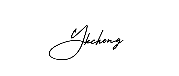 Design your own signature with our free online signature maker. With this signature software, you can create a handwritten (AmerikaSignatureDemo-Regular) signature for name Ykchong. Ykchong signature style 3 images and pictures png