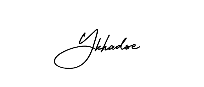 How to make Ykhadse signature? AmerikaSignatureDemo-Regular is a professional autograph style. Create handwritten signature for Ykhadse name. Ykhadse signature style 3 images and pictures png