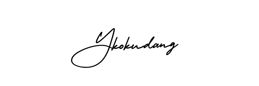 Make a beautiful signature design for name Ykokudang. With this signature (AmerikaSignatureDemo-Regular) style, you can create a handwritten signature for free. Ykokudang signature style 3 images and pictures png