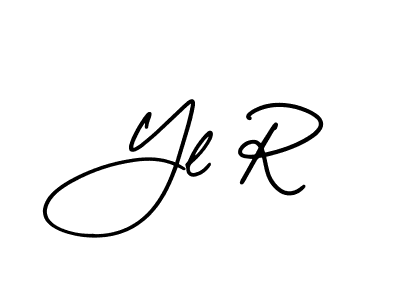 Design your own signature with our free online signature maker. With this signature software, you can create a handwritten (AmerikaSignatureDemo-Regular) signature for name Yl R. Yl R signature style 3 images and pictures png