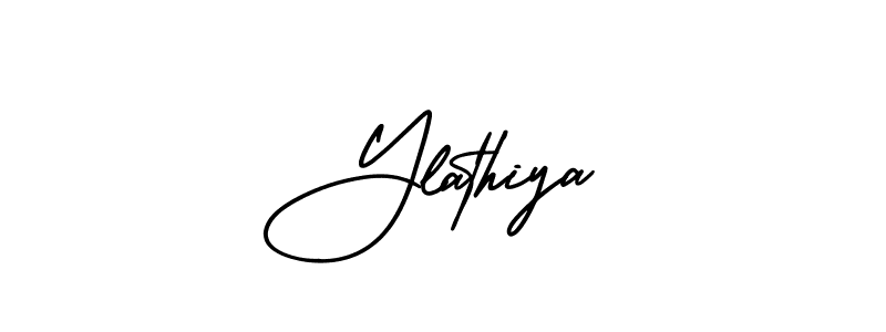 if you are searching for the best signature style for your name Ylathiya. so please give up your signature search. here we have designed multiple signature styles  using AmerikaSignatureDemo-Regular. Ylathiya signature style 3 images and pictures png