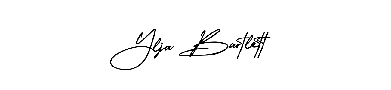 Ylja Bartlett stylish signature style. Best Handwritten Sign (AmerikaSignatureDemo-Regular) for my name. Handwritten Signature Collection Ideas for my name Ylja Bartlett. Ylja Bartlett signature style 3 images and pictures png