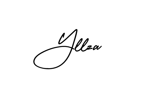 This is the best signature style for the Yllza name. Also you like these signature font (AmerikaSignatureDemo-Regular). Mix name signature. Yllza signature style 3 images and pictures png