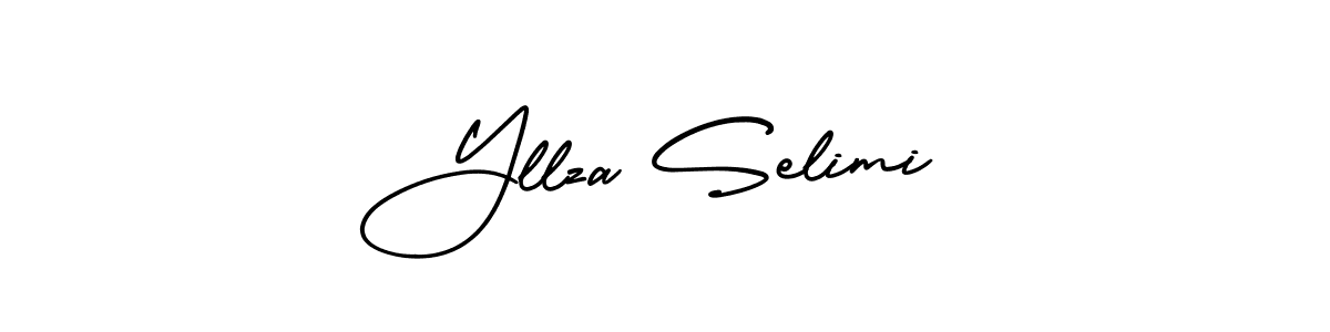 Best and Professional Signature Style for Yllza Selimi. AmerikaSignatureDemo-Regular Best Signature Style Collection. Yllza Selimi signature style 3 images and pictures png