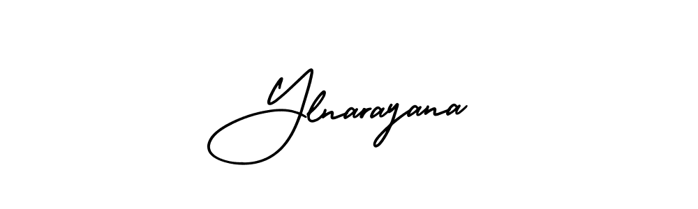 Design your own signature with our free online signature maker. With this signature software, you can create a handwritten (AmerikaSignatureDemo-Regular) signature for name Ylnarayana. Ylnarayana signature style 3 images and pictures png