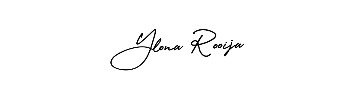 The best way (AmerikaSignatureDemo-Regular) to make a short signature is to pick only two or three words in your name. The name Ylona Rooija include a total of six letters. For converting this name. Ylona Rooija signature style 3 images and pictures png