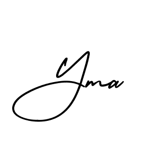 It looks lik you need a new signature style for name Yma. Design unique handwritten (AmerikaSignatureDemo-Regular) signature with our free signature maker in just a few clicks. Yma signature style 3 images and pictures png