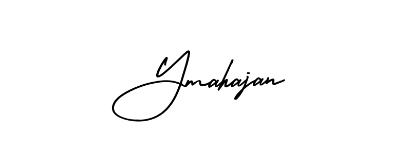 Design your own signature with our free online signature maker. With this signature software, you can create a handwritten (AmerikaSignatureDemo-Regular) signature for name Ymahajan. Ymahajan signature style 3 images and pictures png