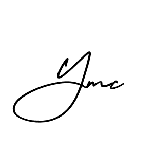 How to make Ymc name signature. Use AmerikaSignatureDemo-Regular style for creating short signs online. This is the latest handwritten sign. Ymc signature style 3 images and pictures png