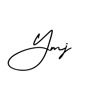 Make a beautiful signature design for name Ymj. With this signature (AmerikaSignatureDemo-Regular) style, you can create a handwritten signature for free. Ymj signature style 3 images and pictures png