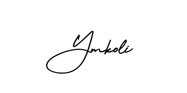 Create a beautiful signature design for name Ymkoli. With this signature (AmerikaSignatureDemo-Regular) fonts, you can make a handwritten signature for free. Ymkoli signature style 3 images and pictures png